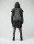 Men's Patchwork Cardigan with Vest Detail