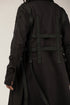 Men's Cardigan with Layered Front and Belt Detail