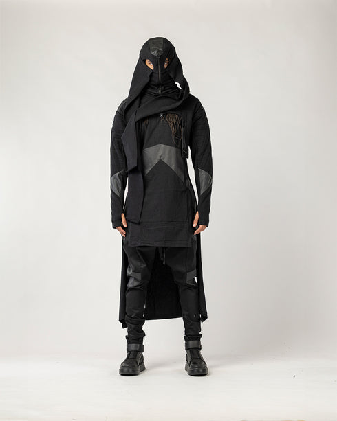 Men's Cropped Hoddie Cardigan