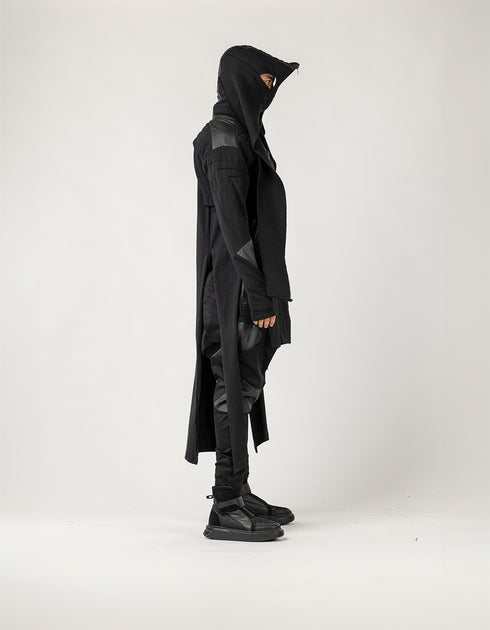 Men's Cropped Hoddie Cardigan