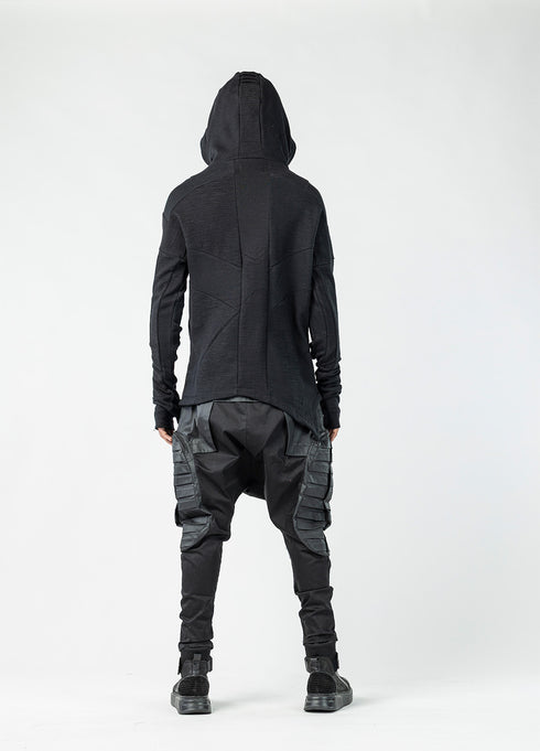 Asymmetrical Hooded Men's Sweatshirt