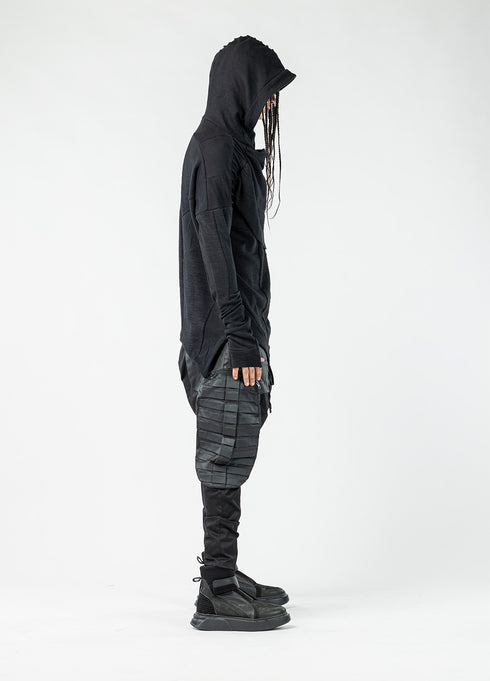 Asymmetrical Hooded Men's Sweatshirt