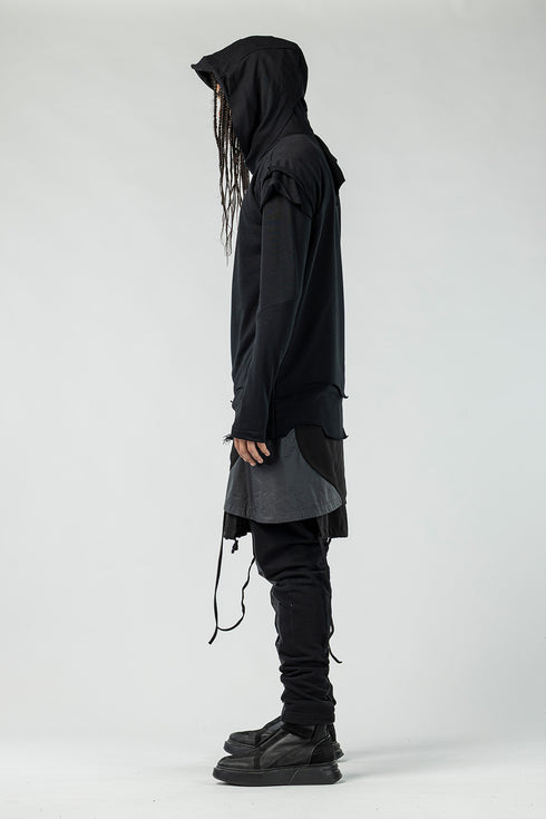 Double-Layered Hooded Men's Sweatshirt