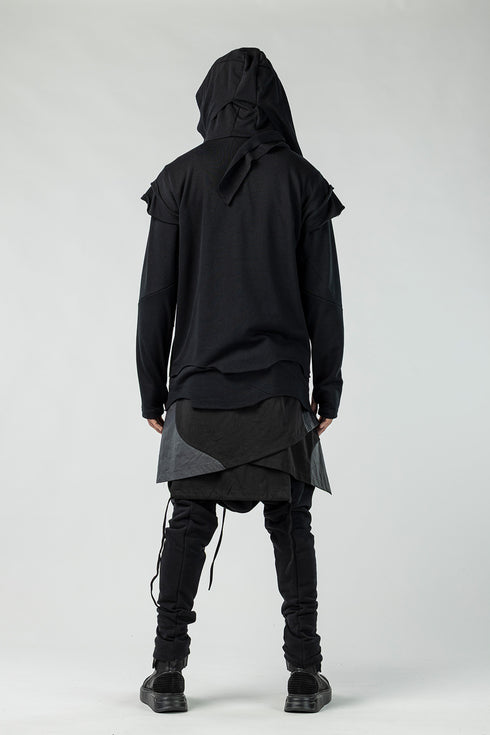 Double-Layered Hooded Men's Sweatshirt