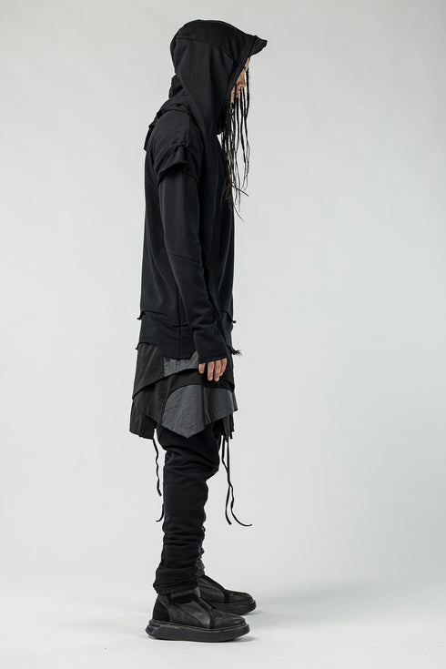 Double-Layered Hooded Men's Sweatshirt