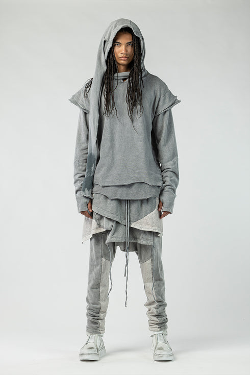Double-Layered Hooded Men's Sweatshirt