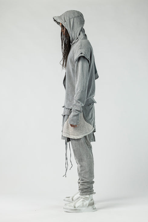 Double-Layered Hooded Men's Sweatshirt