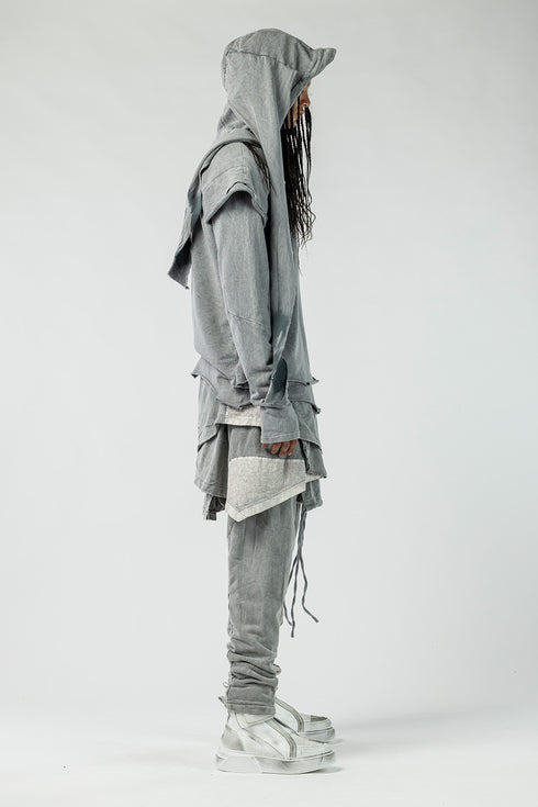 Double-Layered Hooded Men's Sweatshirt