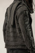 Men's Multi Panel Cardigan with Scarf Detail