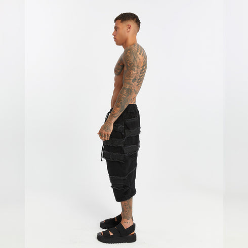 Men’s Coated Trimmed Capri Shorts