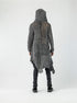 Handmade Stone-Washed Hooded Knit Coat