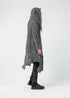 Handmade Stone-Washed Hooded Knit Coat