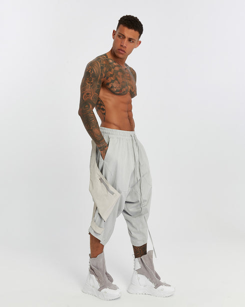 Men’s Capri Pants with Side Stripes