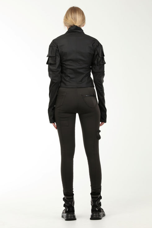 Heavily Pintucked Short Jacket