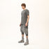 Men’s Multi-Pleated Capri Trousers with Piped Skirted Pockets
