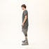 Men’s Multi-Pleated Capri Trousers with Piped Skirted Pockets