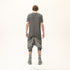 Men’s Multi-Pleated Capri Trousers with Piped Skirted Pockets