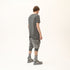 Men’s Multi-Pleated Capri Trousers with Piped Skirted Pockets