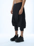 Junus Coban men’s black wide pleated capri pants angel view