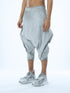 Junus Coban men’s grey wide pleated capri pants angel view