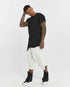 Junus Coban Asymmetric Overlock Seam Longline Men’s T-Shirt longline avant garde t-shirt