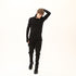 Junus Coban Asymmetric Raw-Seam T-Shirt Black