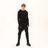 Junus Coban Asymmetric Raw-Seam T-Shirt Black