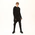 Junus Coban Asymmetric Raw-Seam T-Shirt Black