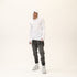 Junus Coban Asymmetric Raw-Seam T-Shirt White