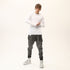 Junus Coban Asymmetric Raw-Seam T-Shirt White