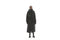Backpack Detail Long Quilted Women's Coat