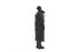 Backpack Detail Long Quilted Women's Coat