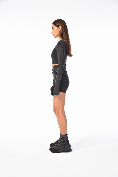 Belted Pocket Women's Shorts