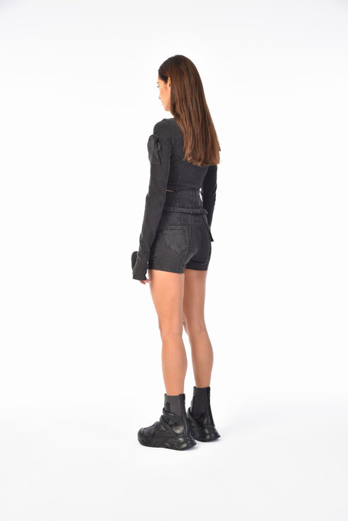Belted Pocket Women's Shorts