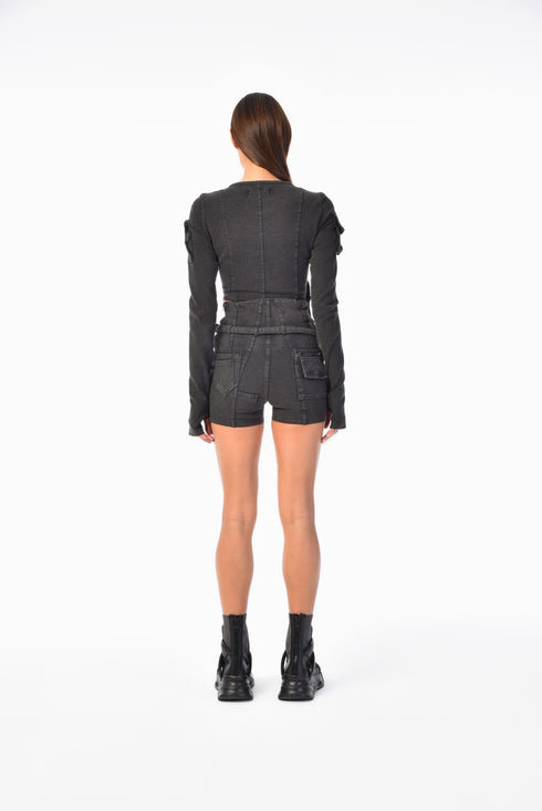 Belted Pocket Women's Shorts