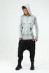 Junus Coban Closed-Hood Multi-Pocket Vest Grey