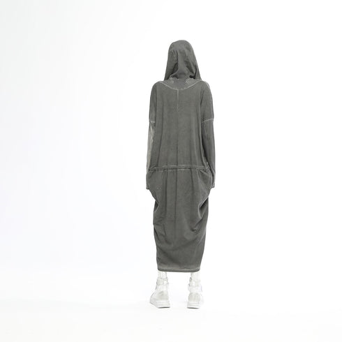 Contrast Trim Slouchy Women's Dress