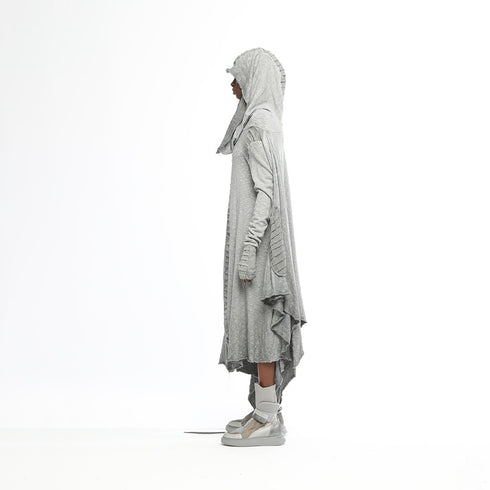 Contrast Trim Slouchy Women's Poncho