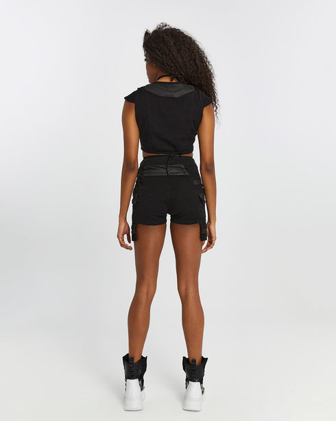 Contrast Trim Women's Shorts