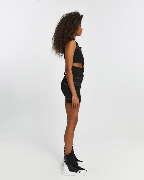 Contrast Trim Women's Shorts