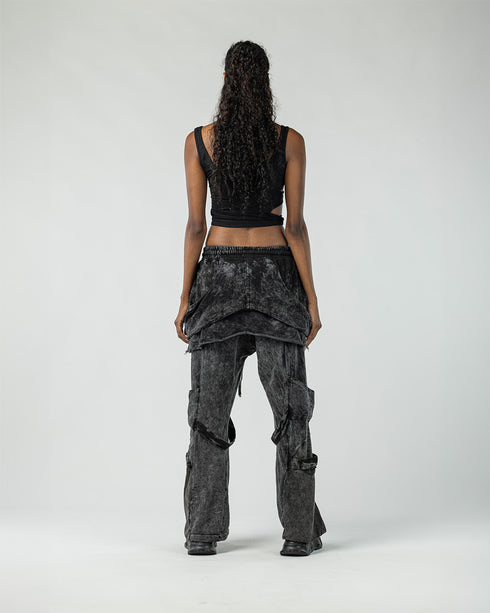 Junus Coban Double Layered Women's Pants layered avant garde pants