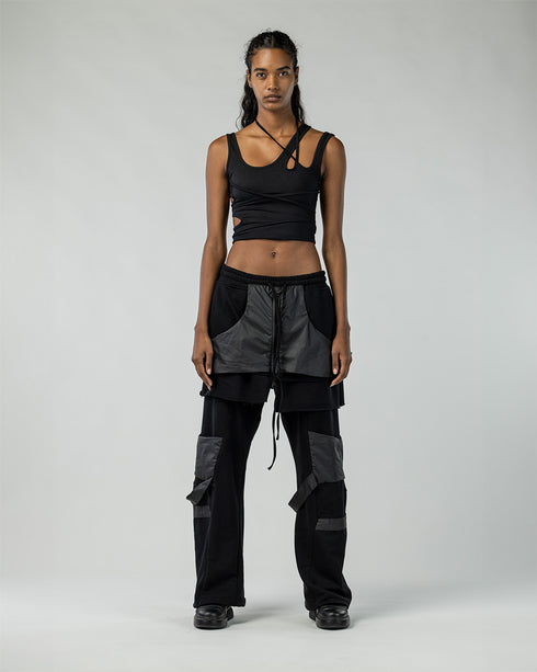 Junus Coban Double Layered Women's Pants layered avant garde pants