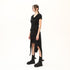Draped Neck Multi Paneled Women's T-Shirt