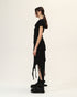 Draped Neck Multi Paneled Women's T-Shirt