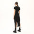 Draped Neck Multi Paneled Women's T-Shirt