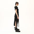Draped Neck Multi Paneled Women's T-Shirt