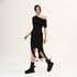 Draped Neck Multi Paneled Women's T-Shirt