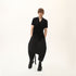 Junus Coban Draped Neckline T-Shirt Black