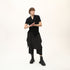 Junus Coban Draped Neckline T-Shirt Black