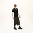 Junus Coban Draped Neckline T-Shirt Black